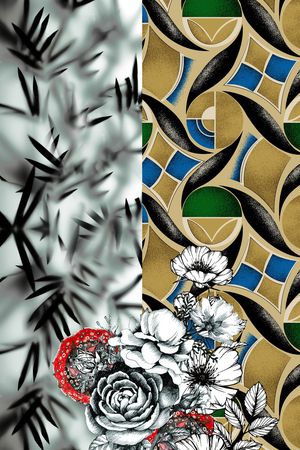 定位花印花华亿平台图片