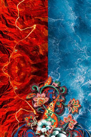 定位花印花华亿平台图片