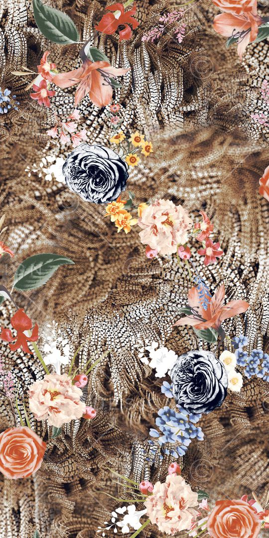 花卉印花华亿平台图片