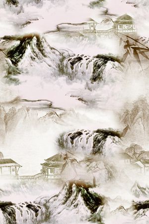 旗袍印花华亿平台图片