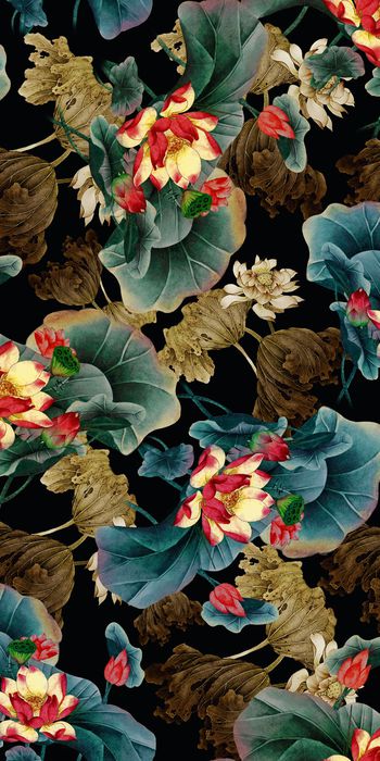 荷花印花华亿平台图片