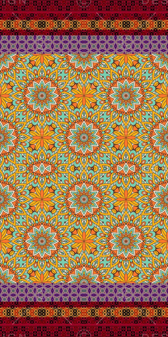 民族风印花华亿平台图片