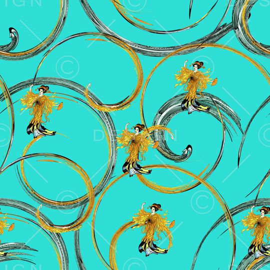 几何印花华亿平台图片