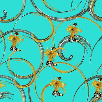 1389449-心花怒放花卉-女3