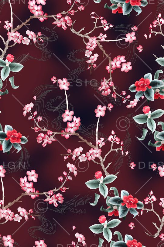 梅花印花华亿平台图片