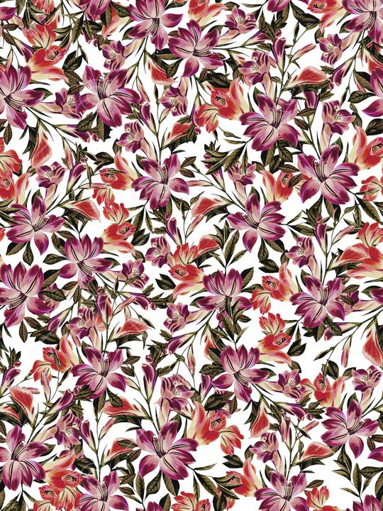 花卉印花华亿平台图片