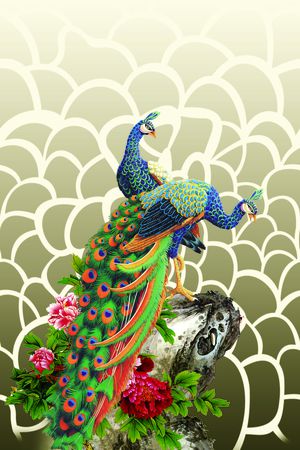 动物花卉印花华亿平台图片