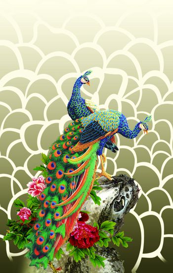 动物花卉印花华亿平台图片