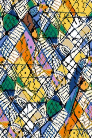 抽象男装印花华亿平台图片