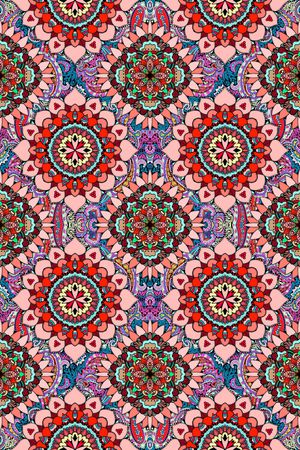 民族花卉印花华亿平台图片