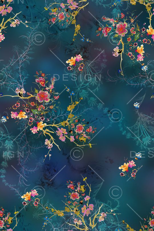 旗袍印花华亿平台图片