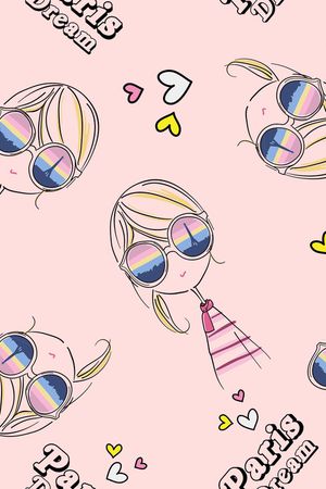 卡通人物印花华亿平台图片