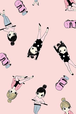 卡通人物印花华亿平台图片