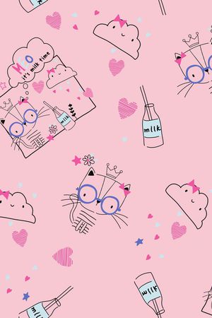 卡通动物印花华亿平台图片