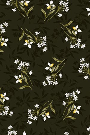 民族花卉印花华亿平台图片