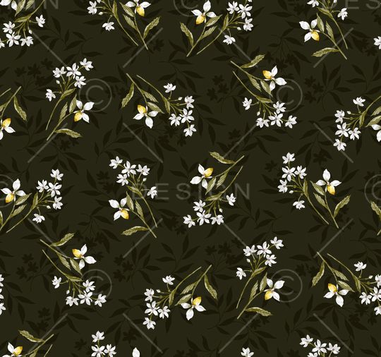 民族花卉印花华亿平台图片