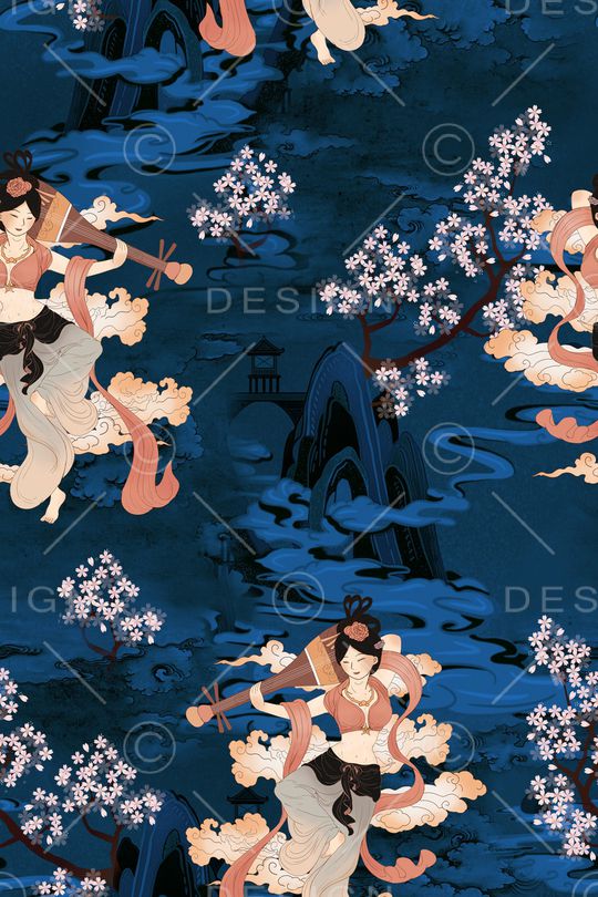 梅花印花华亿平台图片