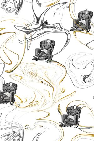 几何印花华亿平台图片