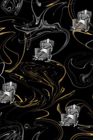 几何印花华亿平台图片