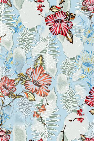 绿植树叶印花华亿平台图片