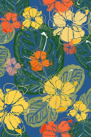 绿植树叶印花华亿平台图片