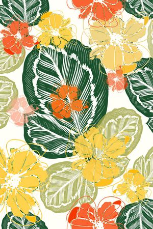 绿植树叶印花华亿平台图片