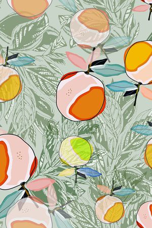 绿植树叶印花华亿平台图片