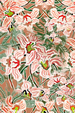 绿植树叶印花华亿平台图片