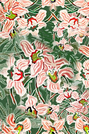 绿植树叶印花华亿平台图片