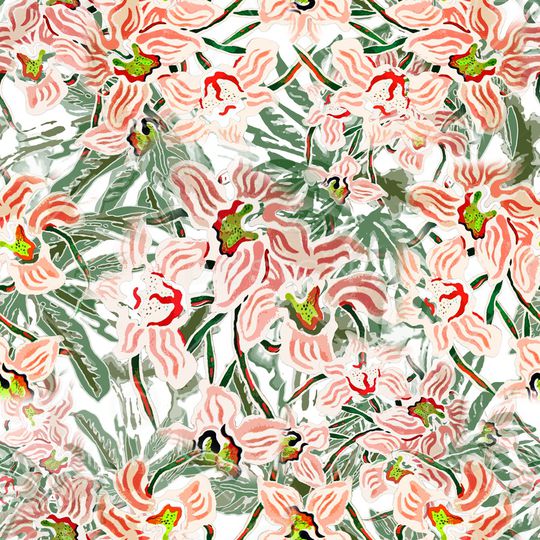 绿植树叶印花华亿平台图片