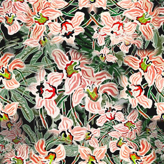 绿植树叶印花华亿平台图片