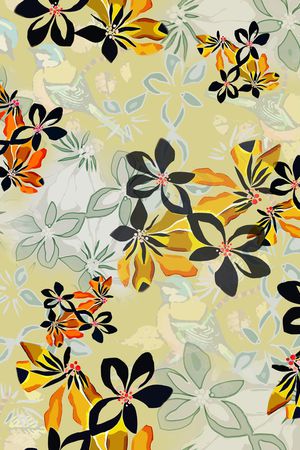 绿植树叶印花华亿平台图片