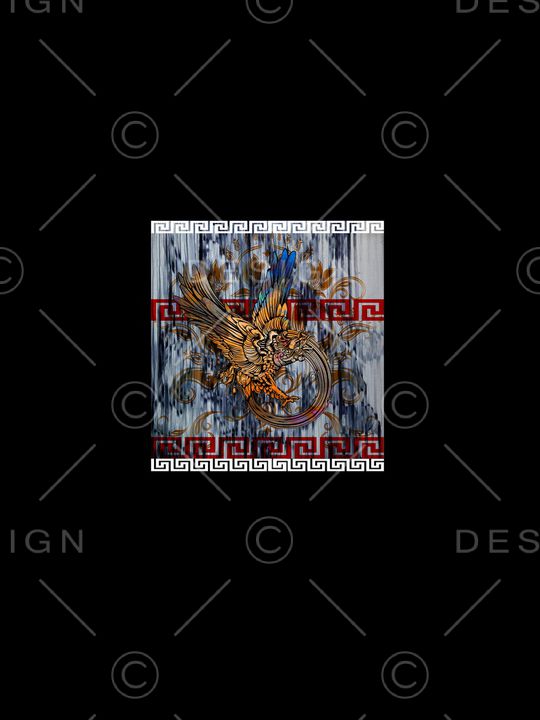 胸前独幅印花华亿平台图片