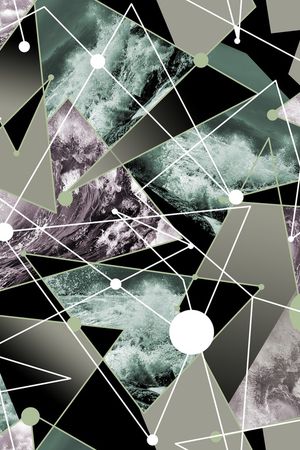 几何印花华亿平台图片