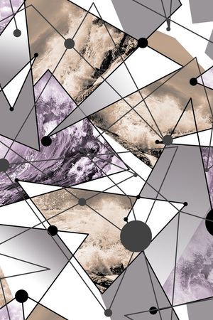 几何印花华亿平台图片