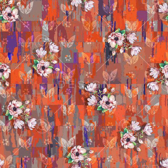 绿植树叶印花华亿平台图片