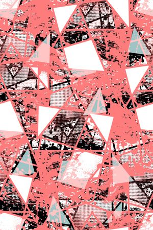 抽象男装印花华亿平台图片