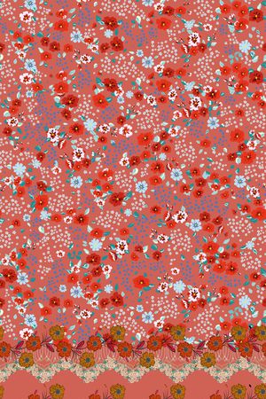 小碎花印花华亿平台图片