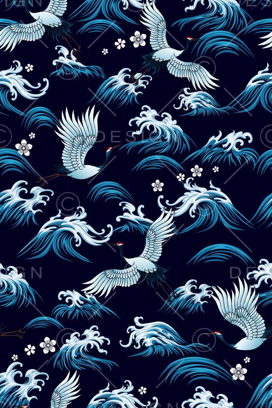 仙鹤印花华亿平台图片