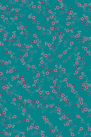 连衣裙印花华亿平台图片