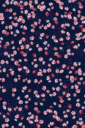 连衣裙印花华亿平台图片