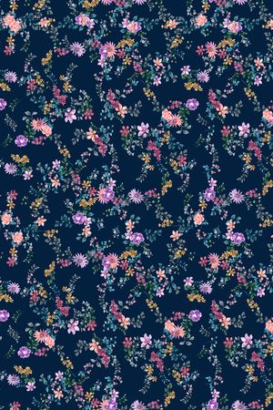 连衣裙印花华亿平台图片