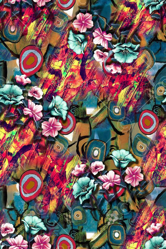 几何印花华亿平台图片