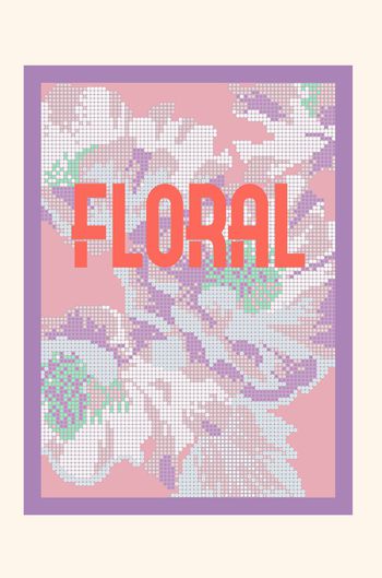 1390747-马赛克花卉 T恤印花2