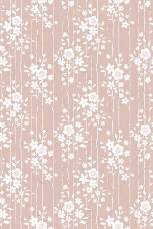 清爽底花卉印花华亿平台图片