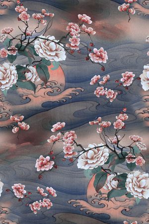 梅花印花华亿平台图片