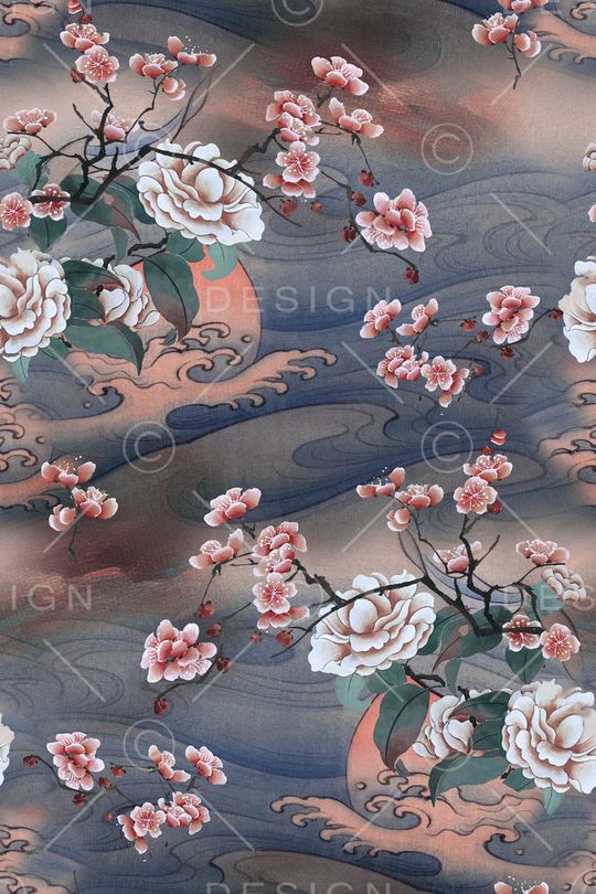 梅花印花华亿平台图片