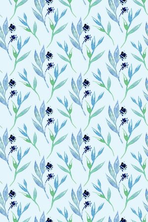 清爽底花卉印花华亿平台图片