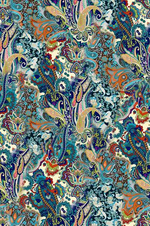 佩斯利印花华亿平台图片