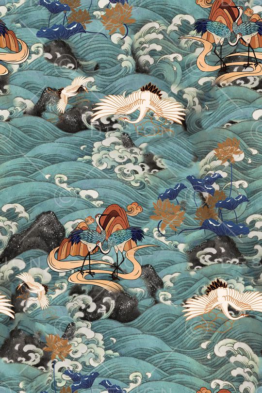 真丝印花华亿平台图片